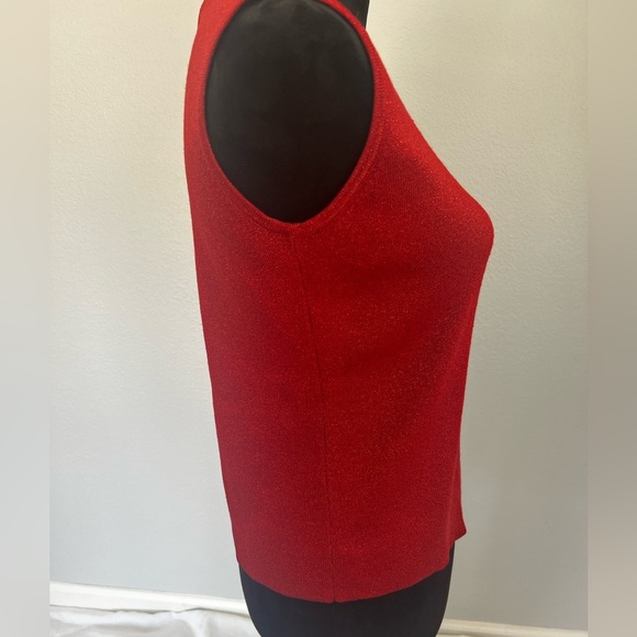 Joseph A Vibrant Red Vintage Knit Top - Picture 5 of 9